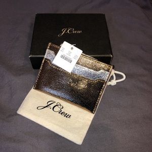 Metallic J. Crew Wallet